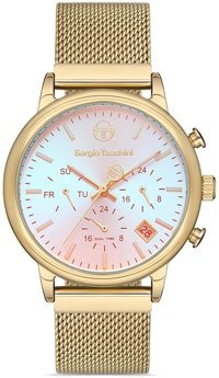 Sergio Tacchini ST.1.10219.3 Takvimli 40 mm Rose Gold Çelik Kordon Analog Kol Saati
