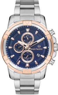 Sergio Tacchini ST.1.10199.3 Takvimli 42 mm Çelik Kordon Analog Kol Saati