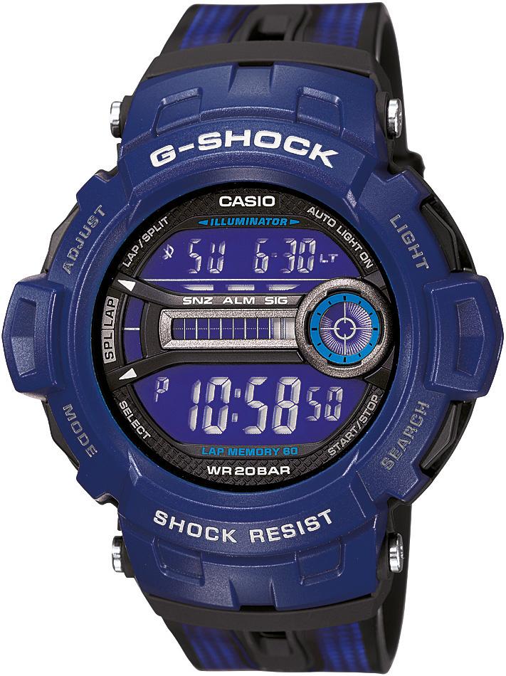 Casio GD-200-2D Takvimli Mavi Silikon Kordon Analog Kol Saati