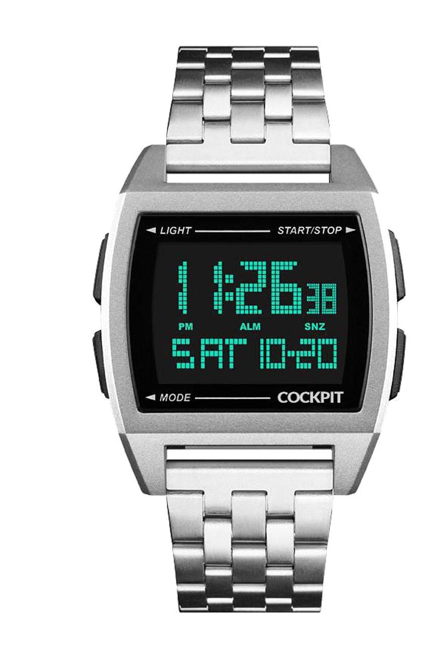 Cockpit CK-3368-SR Takvimli Gri Plastik Kordon Analog Erkek Kol Saati