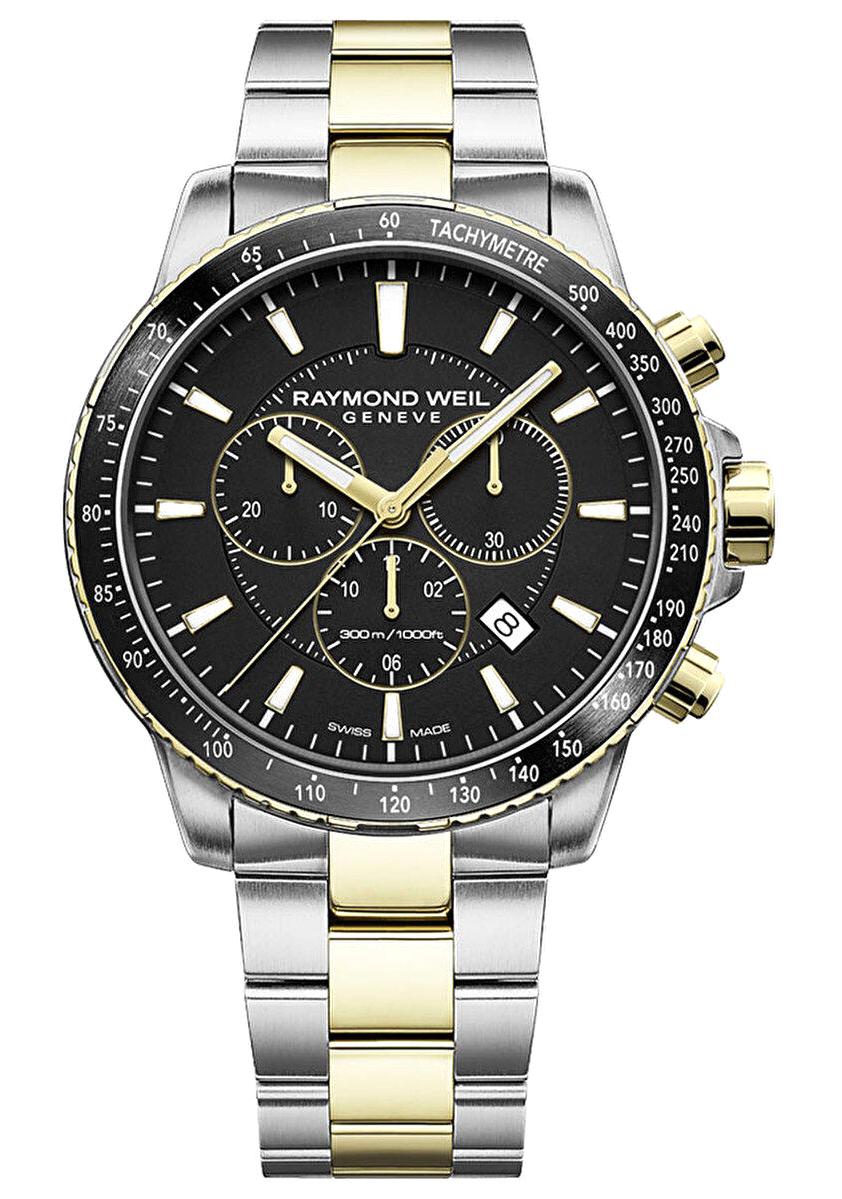 Raymond Weil RW8570SP120001 Takvimli 43 mm Altın-Çelik Kordon Analog Erkek Kol Saati