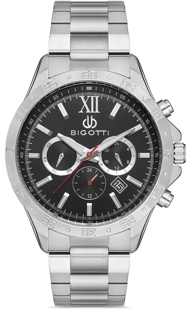 Bigotti BG.1.10245.2 Takvimli 45 mm Metal Kordon Analog Erkek Kol Saati