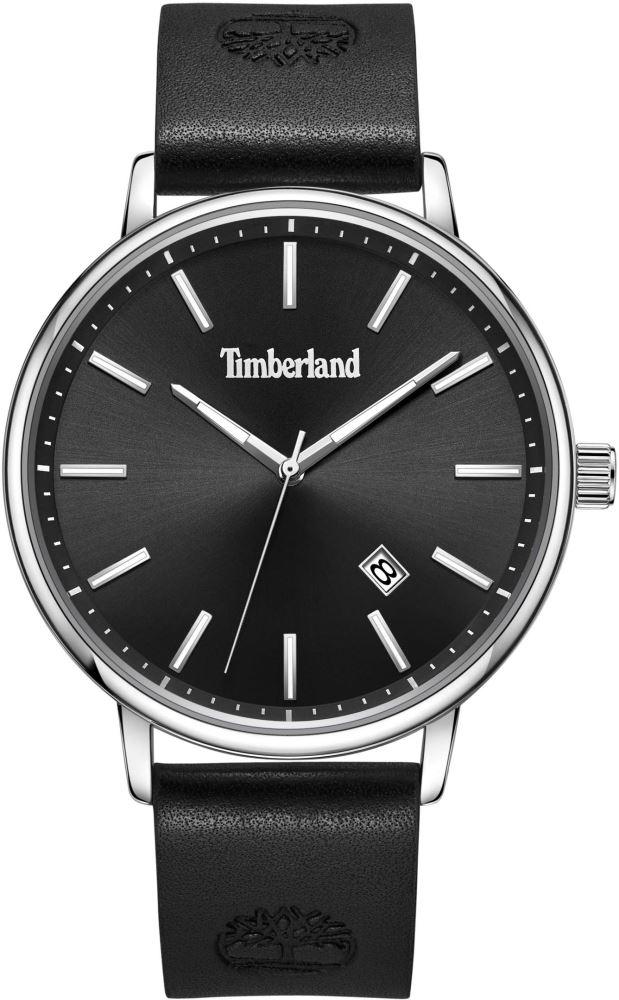 Timberland TDWGB2182801 Takvimli 44 mm Siyah Deri Kordon Analog Kol Saati
