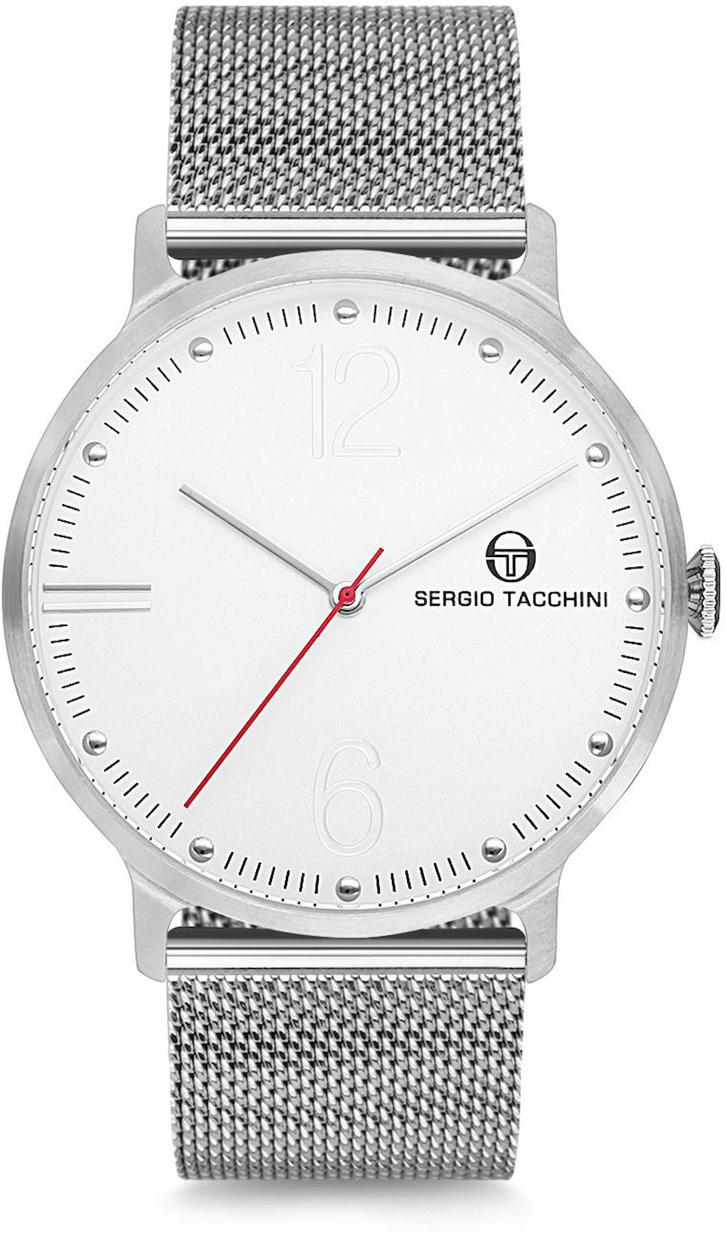 Sergio Tacchini ST.9.118.02.1 Takvimli Metal Kordon Analog Kol Saati