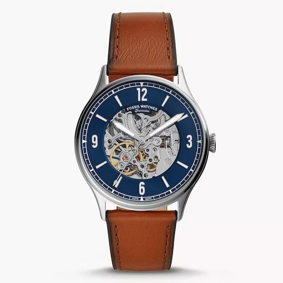 Fossil ME3179 48 mm Taba Deri Kordon Analog Erkek Kol Saati