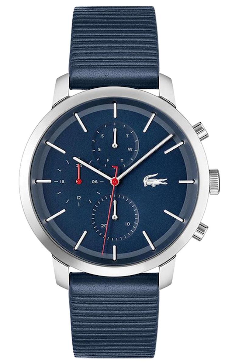 Lacoste LAC2011176 Takvimli 44 mm Lacivert Çelik Kordon Analog Erkek Kol Saati