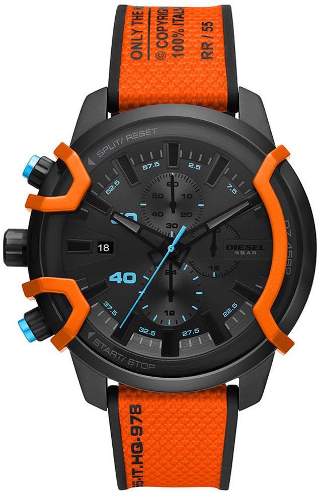 Diesel DZ4562 Takvimli 42 mm Turuncu Kanvas Kordon Analog Erkek Kol Saati
