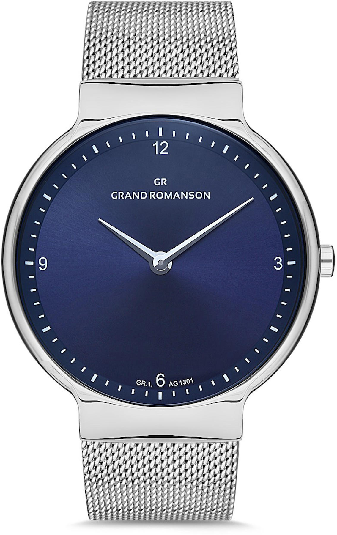 Romanson GR.1.AG1301.07 42 mm Gri Hasır Kordon Analog Kol Saati