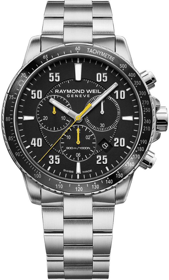 Raymond Weil 8570-ST-205207 Takvimli 43 mm Çelik Kordon Analog Kol Saati
