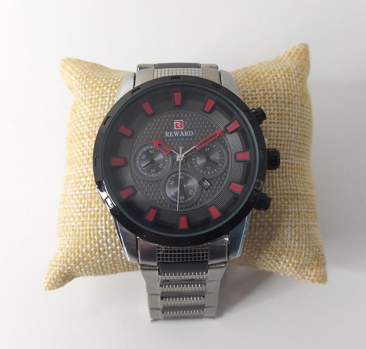 Reward RD63010MG Takvimli 45 mm Çelik Kordon Analog Erkek Kol Saati
