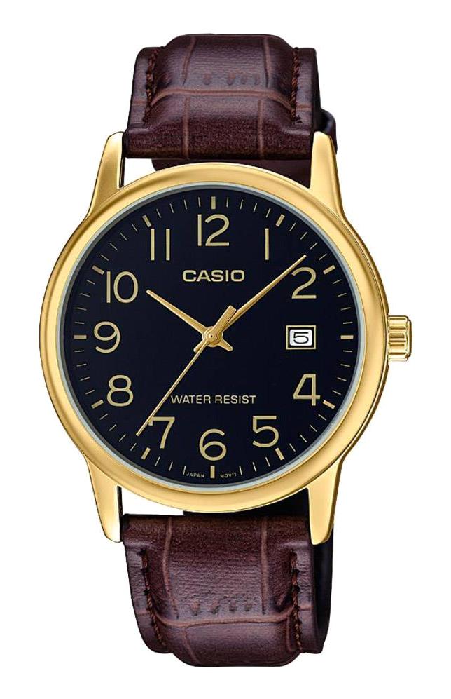 Casio MTP-V002GL-1BUDF Takvimli 37 mm Kahverengi Deri Kordon Analog Kol Saati