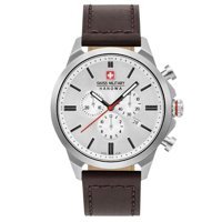 Swiss Military 06-4332.04.001 Takvimli 45 mm Kahverengi Deri Kordon Analog Kol Saati