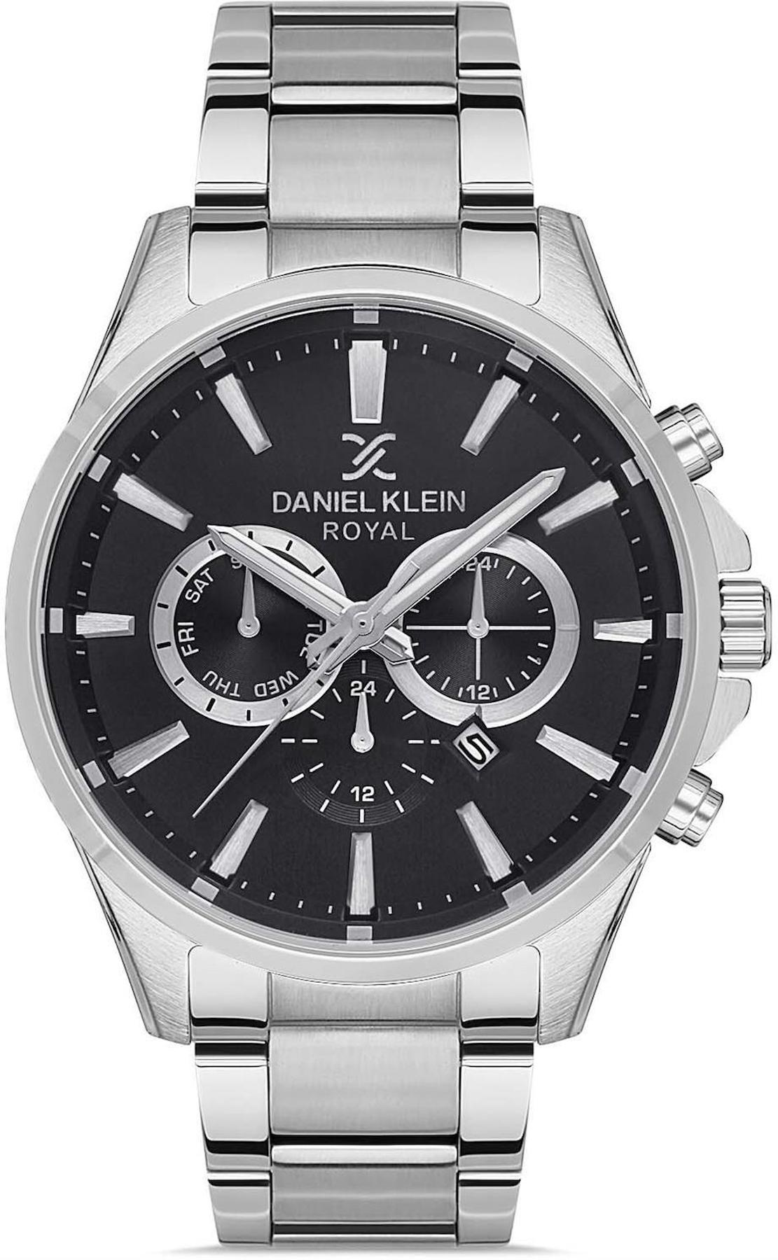 Daniel Klein DKE.1.10374.2 Takvimli 45 mm Çelik Kordon Analog Erkek Kol Saati