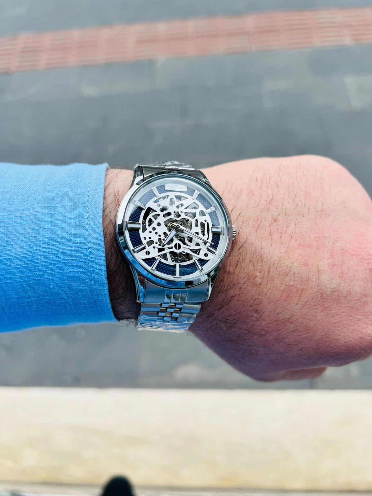 Reward RRA859-2 44 mm Çelik Kordon Analog Erkek Kol Saati