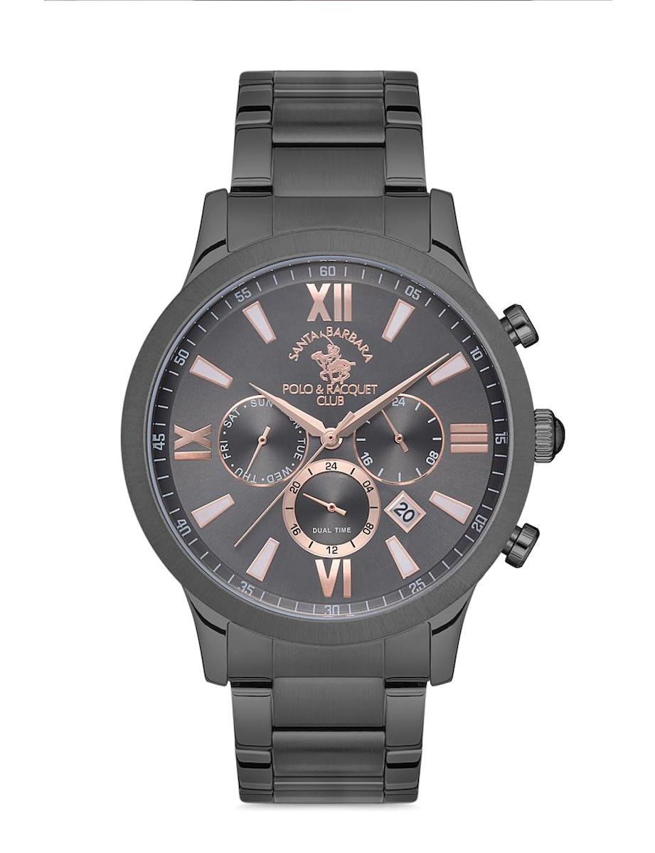 Santa Barbara Polo & Racquet Club SB.1.10165.5 Takvimli 43 mm Çelik Kordon Analog Erkek Kol Saati