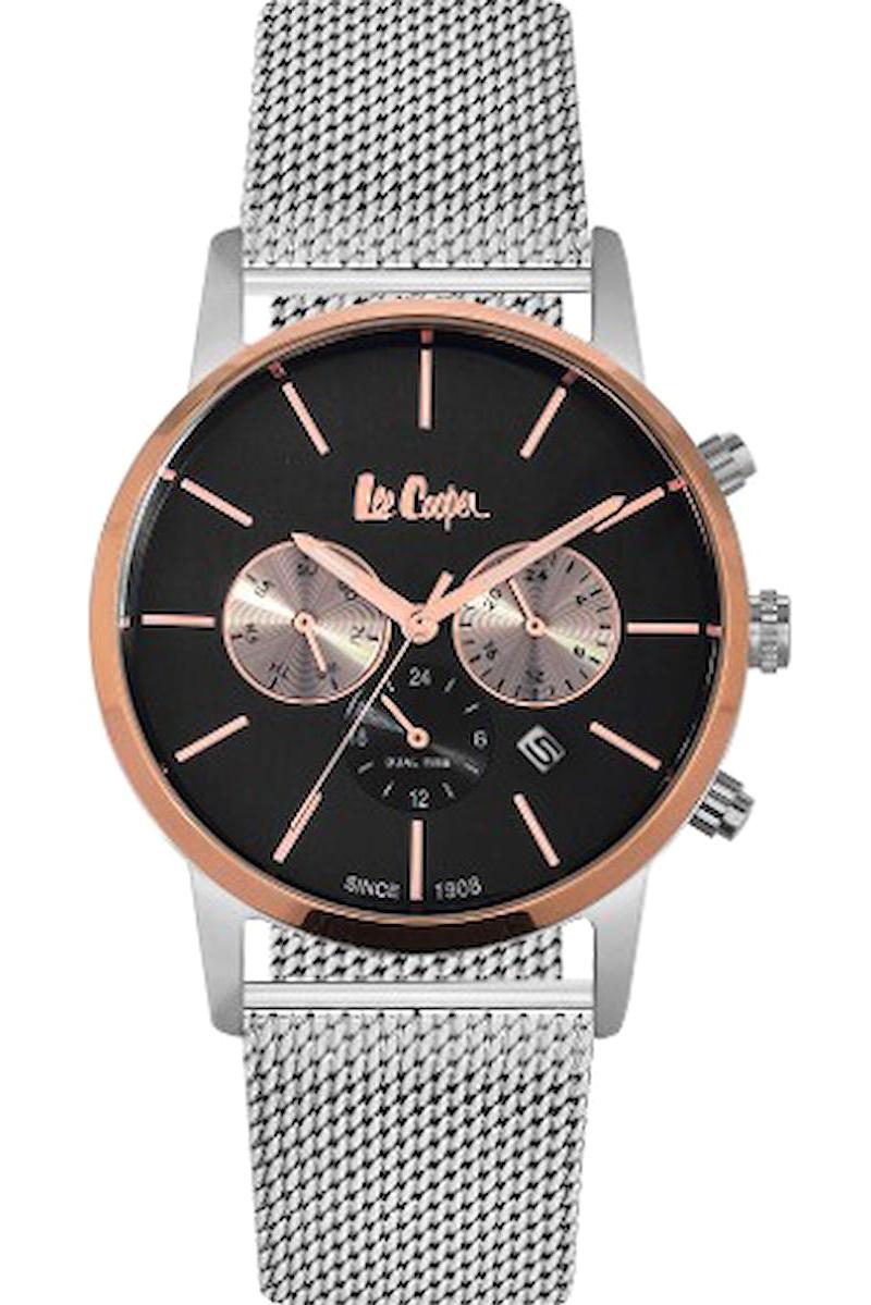 Lee Cooper LC06342.550 Takvimli 44 mm Çelik Kordon Analog Erkek Kol Saati