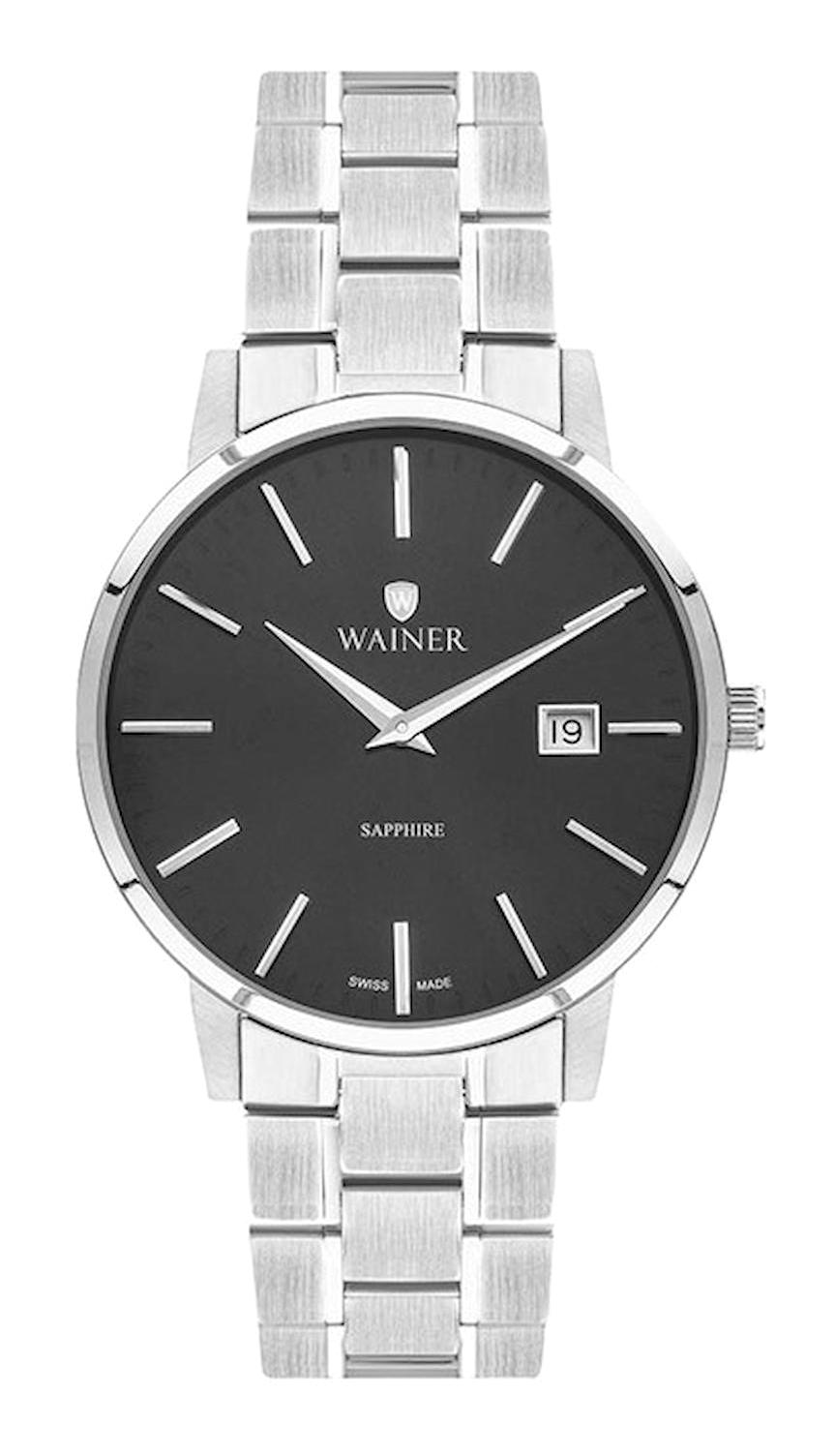 Wainer WA.11911-GB Pusulalı Takvimli 45 mm Çelik Kordon Analog Kol Saati