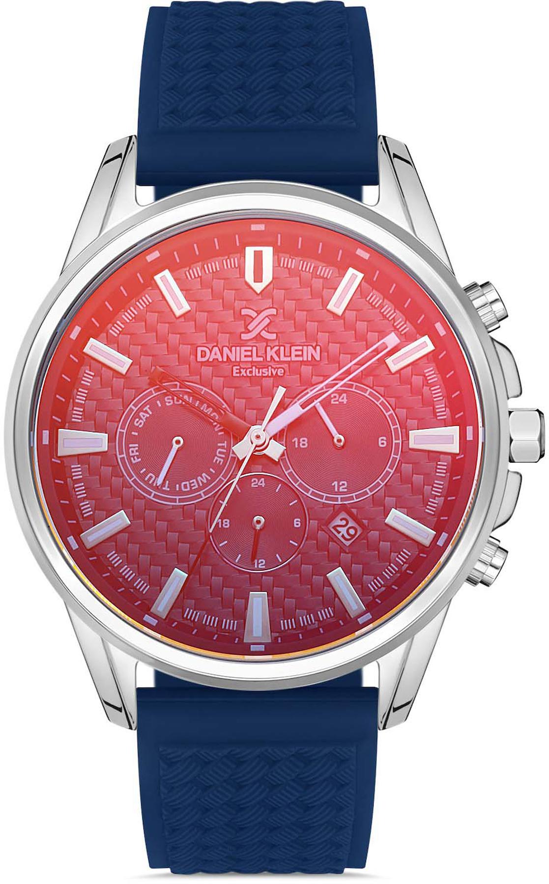 Daniel Klein DK012945H-02 Takvimli 44 mm Lacivert Metal Kordon Analog Erkek Kol Saati