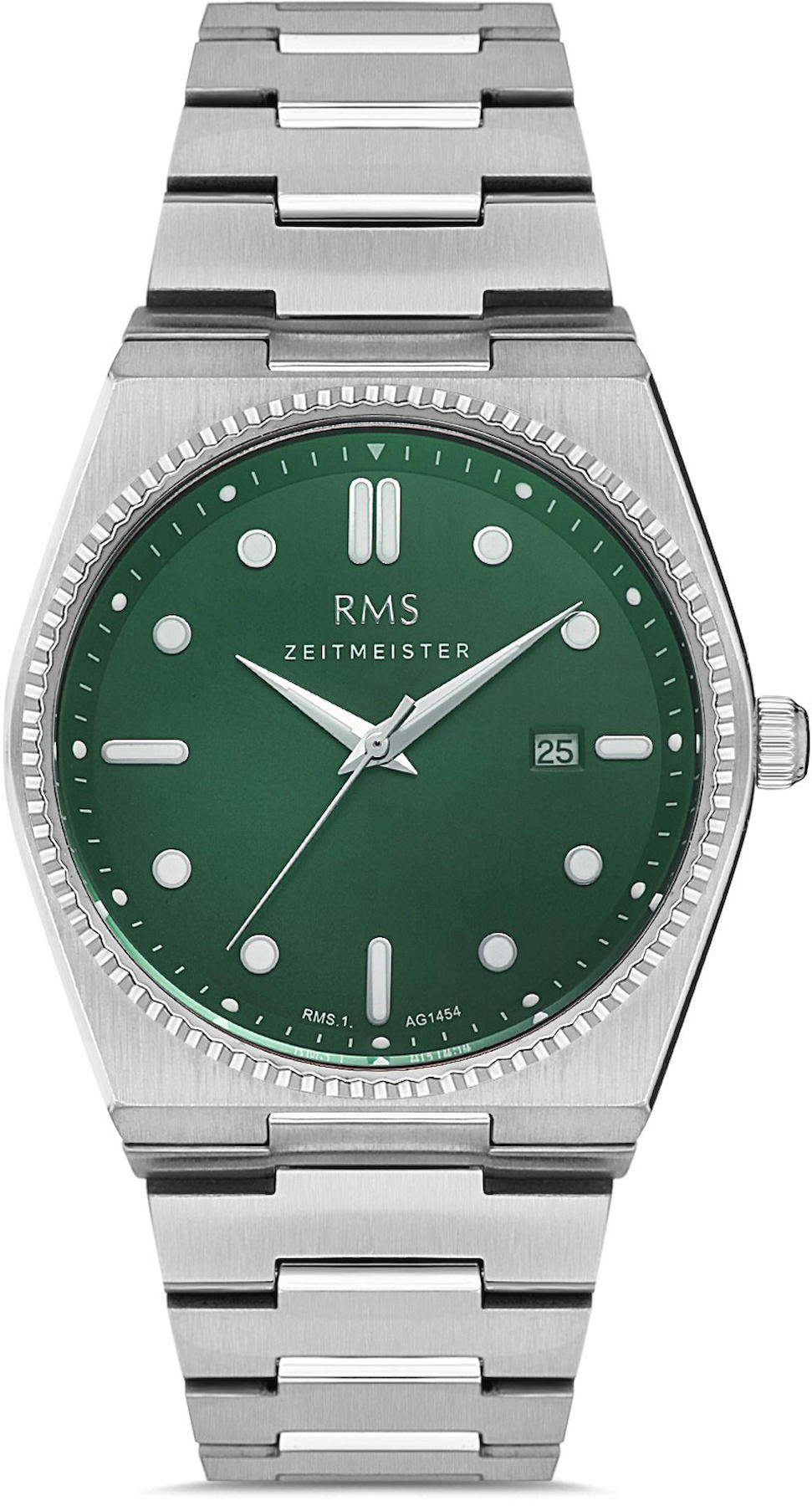 Romanson RMS.1.AG1454.05 Takvimli 42 mm Çelik Kordon Analog Kol Saati