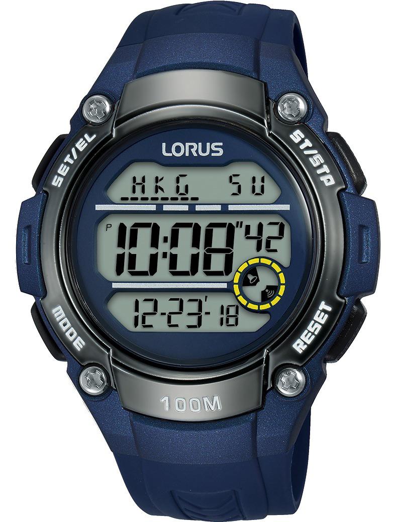 Lorus R2329MX9 Takvimli Mavi Silikon Kordon Analog Erkek Kol Saati