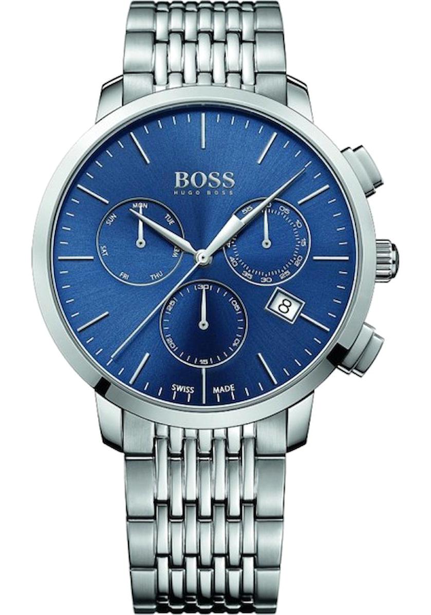 Hugo Boss HB1513269 Pusulalı Takvimli Çelik Kordon Analog Erkek Kol Saati