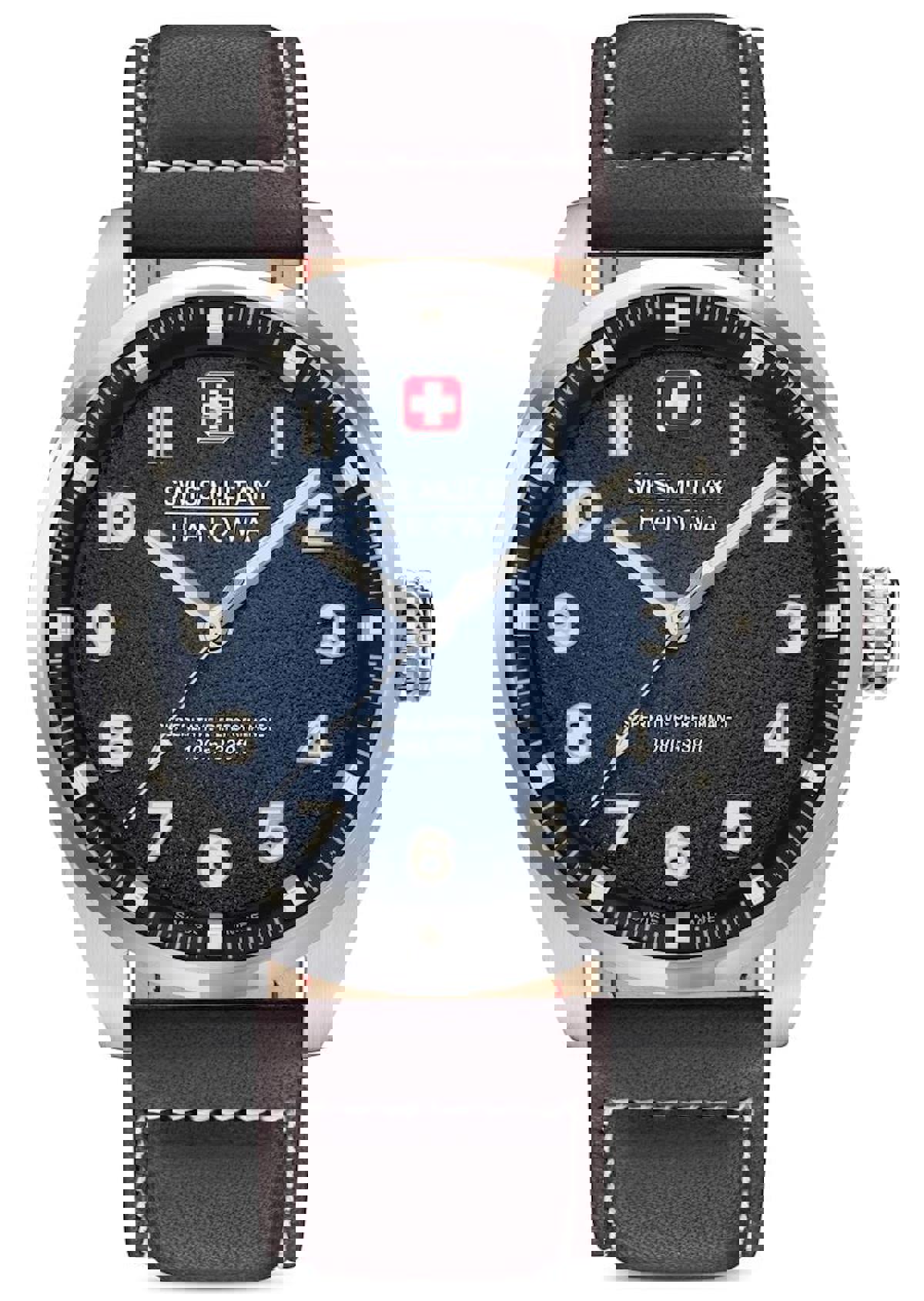 Swiss Military SMWGA0001502 Takvimli 42 mm Siyah Deri Kordon Analog Erkek Kol Saati