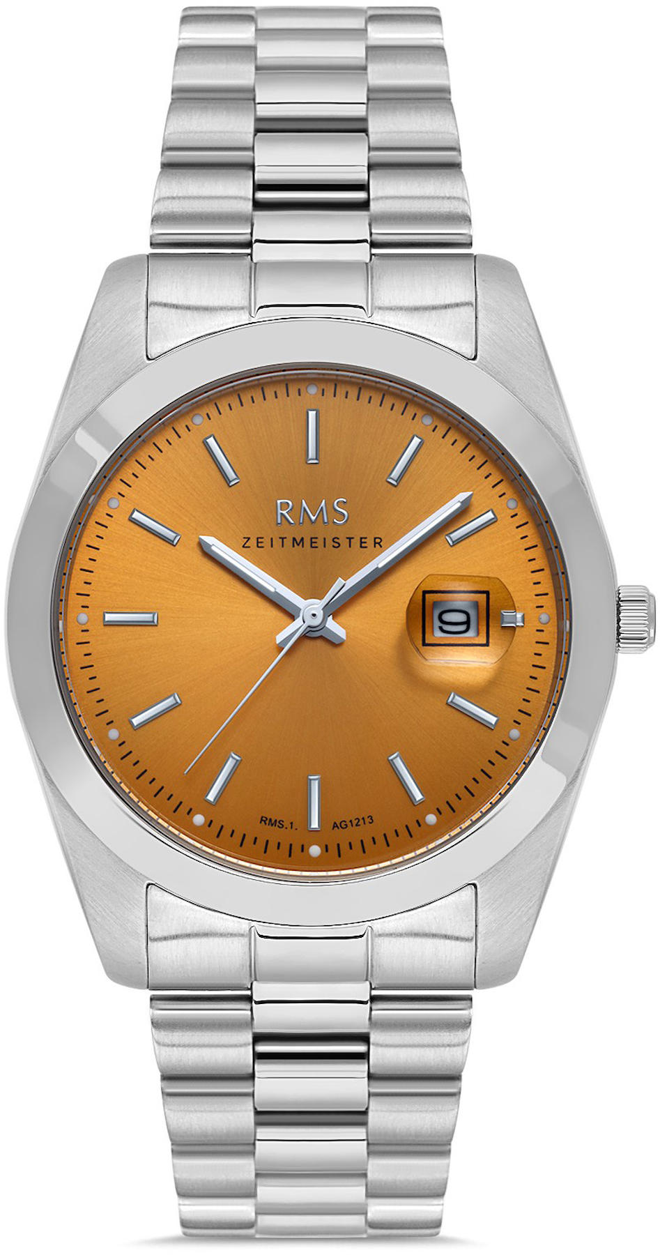 Romanson RMS.1.AG1213.24 Takvimli 40 mm Çelik Kordon Analog Kol Saati