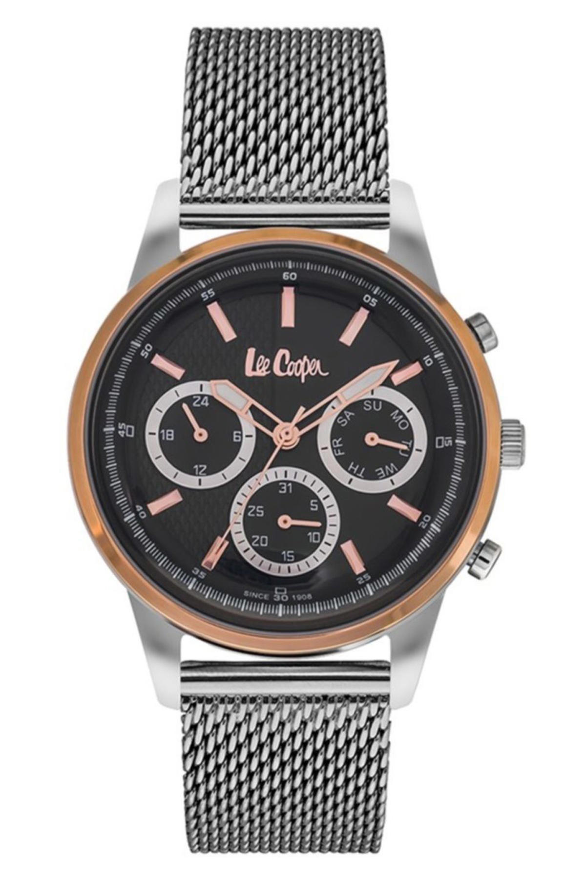 Lee Cooper LC06574.550 Takvimli 43 mm Çelik Kordon Analog Erkek Kol Saati