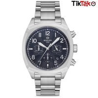 Hislon S108S-04SS Pusulalı Takvimli Çelik Kordon Analog Erkek Kol Saati