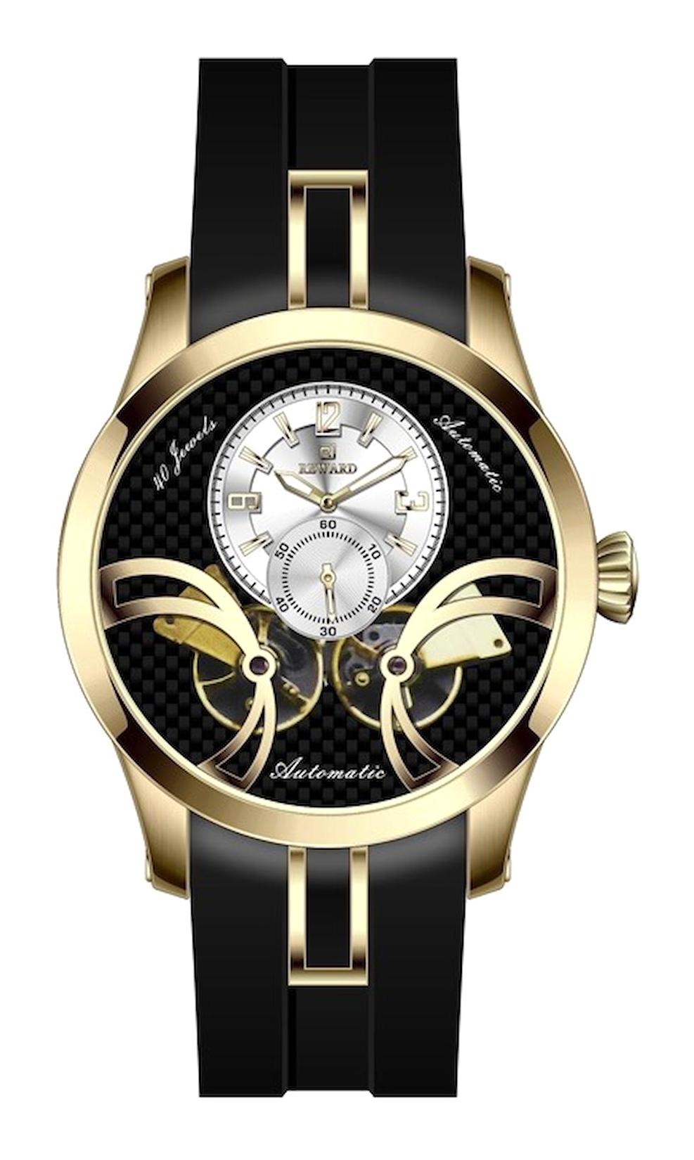 Reward A145151 47 mm Siyah Silikon Kordon Analog Erkek Kol Saati