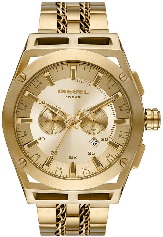 Diesel DZ4580 Takvimli 42 mm Altın Çelik Kordon Analog Erkek Kol Saati