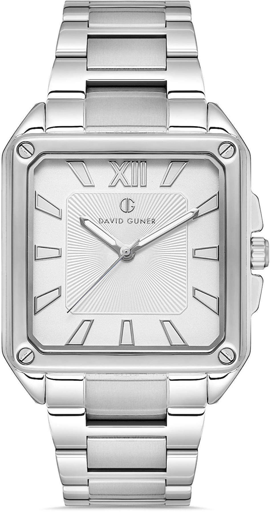 David Guner DG-8668GA-A1 Takvimli 42 mm Metal Kordon Analog Kol Saati