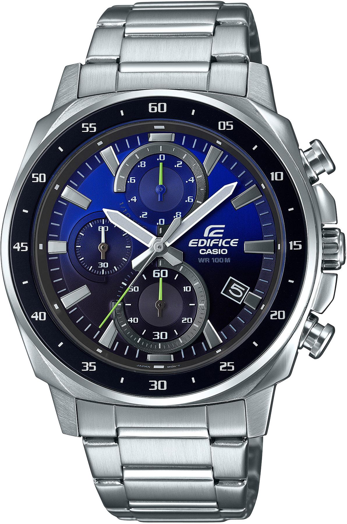 Casio EFV-600D-2AVUDF Takvimli 45 mm Çelik Kordon Analog Erkek Kol Saati