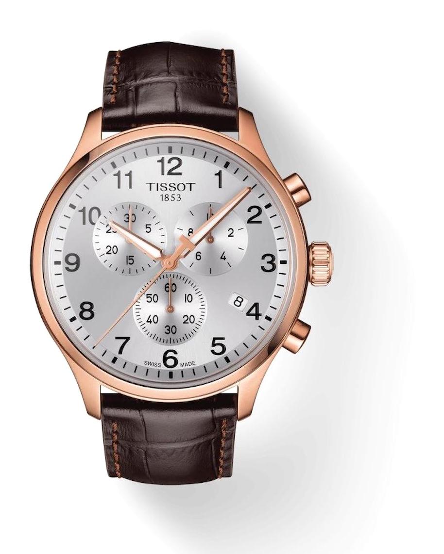 Tissot T1166173603700 Takvimli 44 mm Kahverengi Deri Kordon Analog Erkek Kol Saati