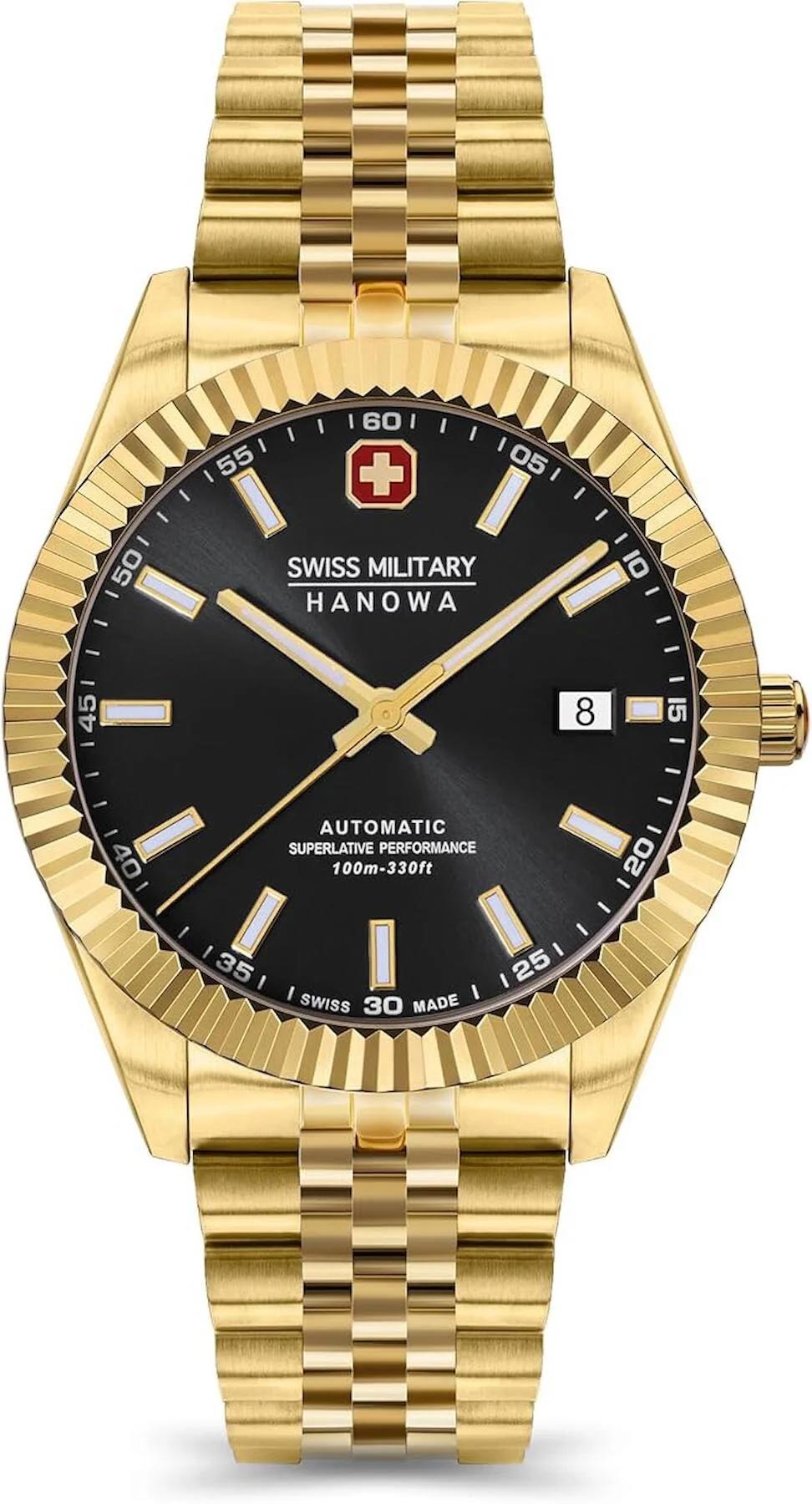Swiss Military SMWGL0002110 Takvimli 44 mm Sarı Çelik Kordon Analog Erkek Kol Saati