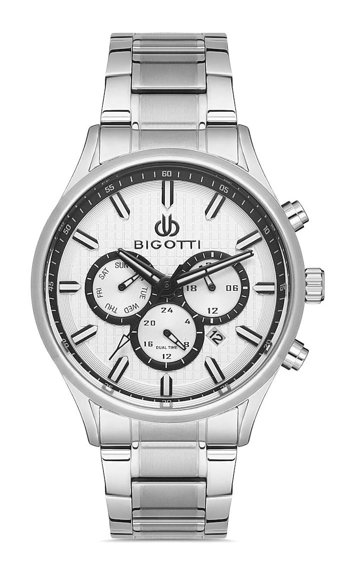 Bigotti BG.1.10259.1 Takvimli Çelik Kordon Analog Erkek Kol Saati