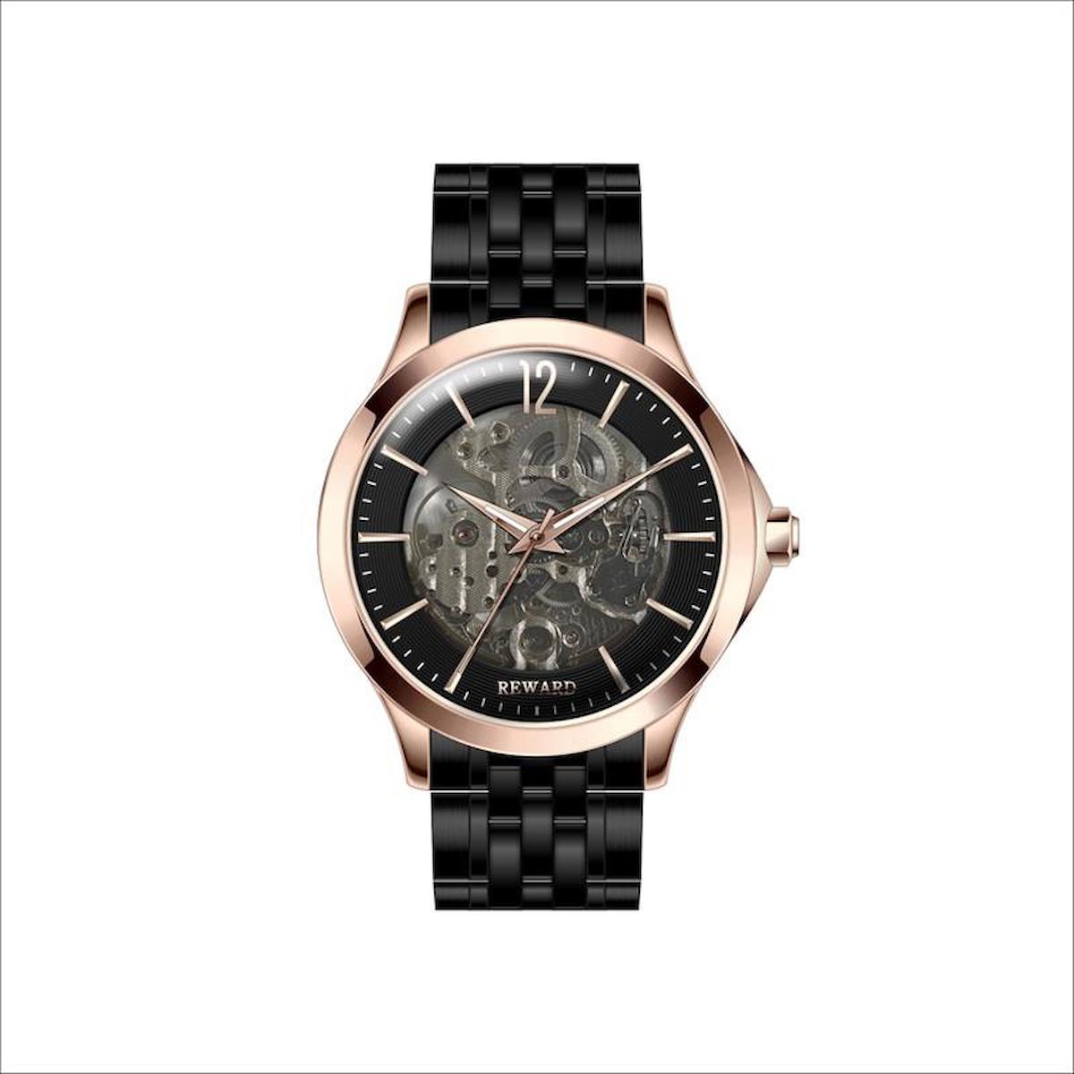 Reward A144001 45 mm Siyah Metal Kordon Analog Erkek Kol Saati