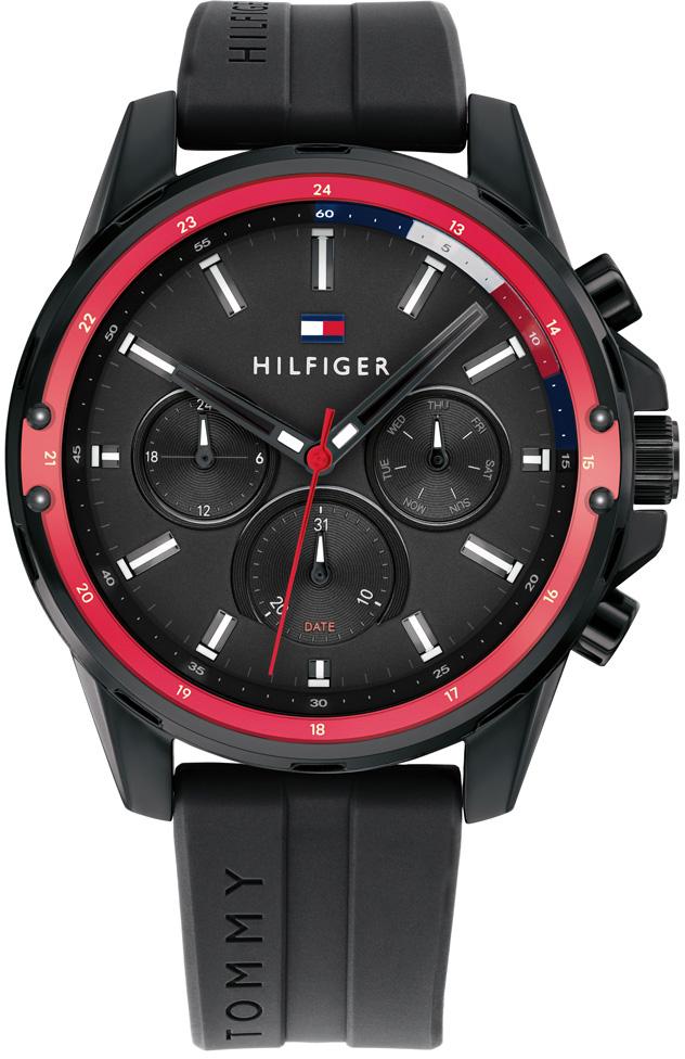 Tommy Hilfiger TH1791793 Takvimli 45 mm Siyah Plastik Kordon Analog Erkek Kol Saati
