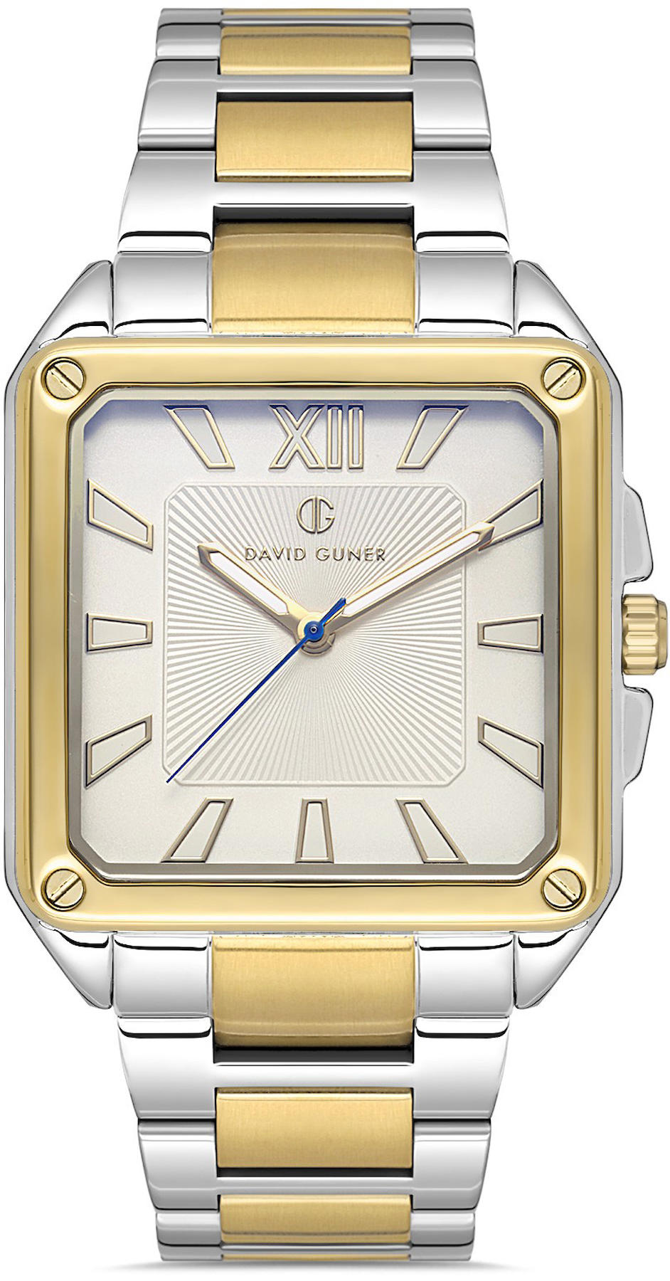 David Guner DG-8668GA-D1 Takvimli 42 mm Metal Kordon Analog Kol Saati