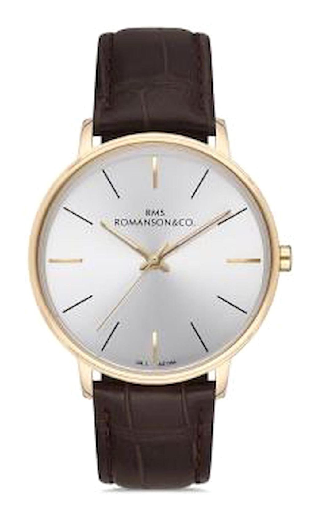 Grand Romanson GR.1.AG1394.05 38 mm Kahverengi Deri Kordon Analog Kol Saati