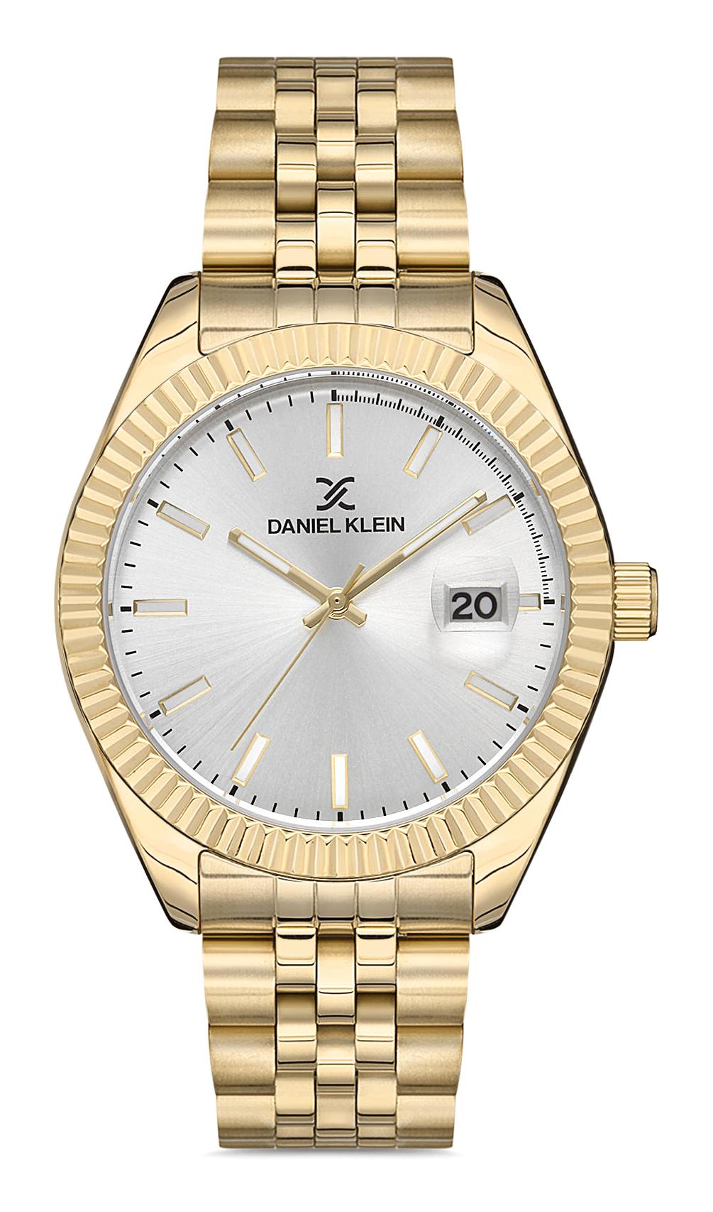 Daniel Klein DK.1.12993.3 Takvimli 42 mm Altın Metal Kordon Analog Erkek Kol Saati