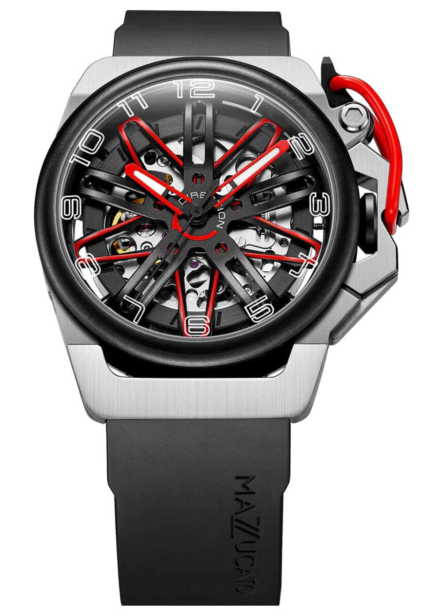 Mazzucato GT6-RE Takvimli 42 mm Siyah Çelik Kordon Analog Erkek Kol Saati