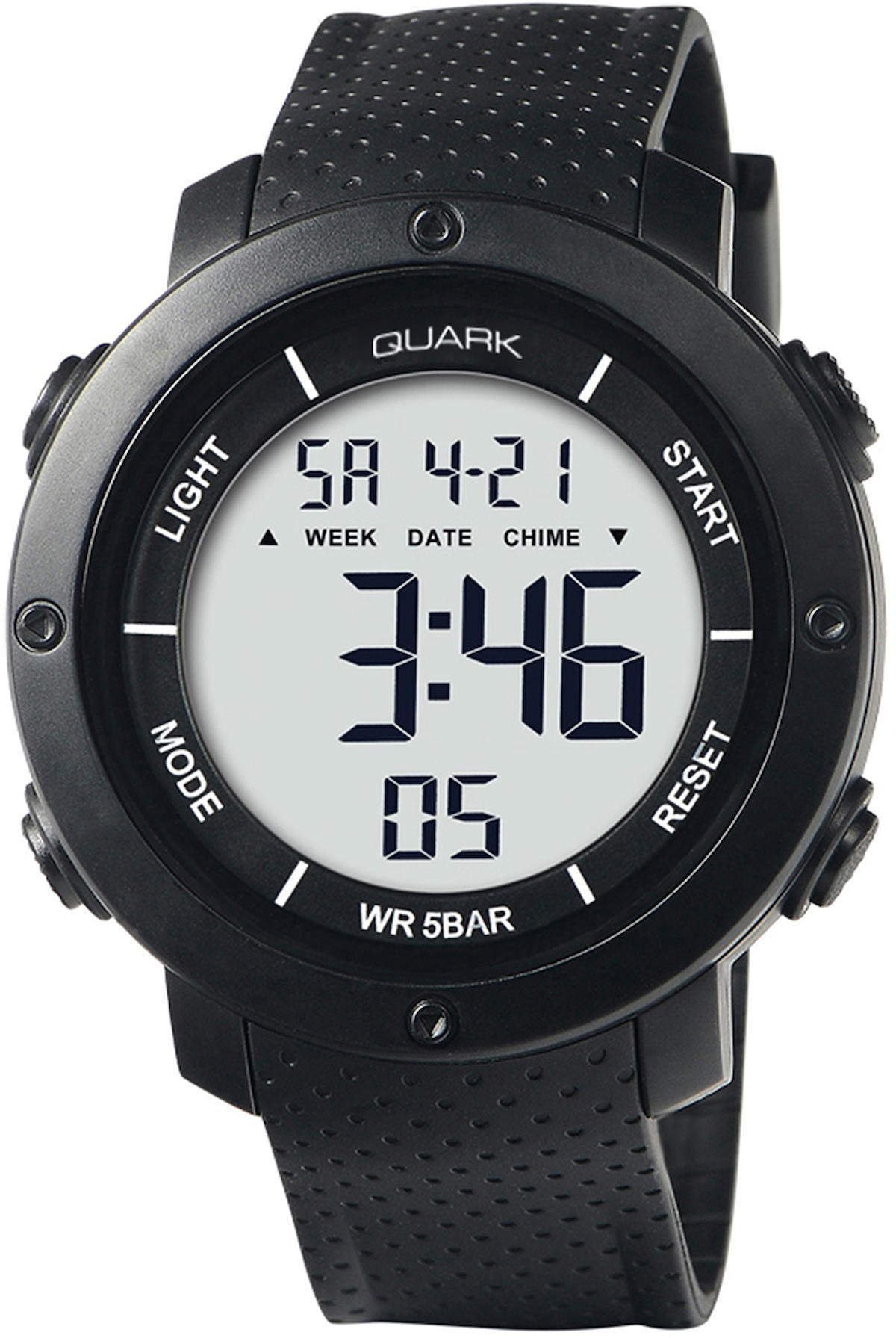 Quark QU-353G-1 Takvimli 41 mm Siyah Silikon Kordon Analog Kol Saati