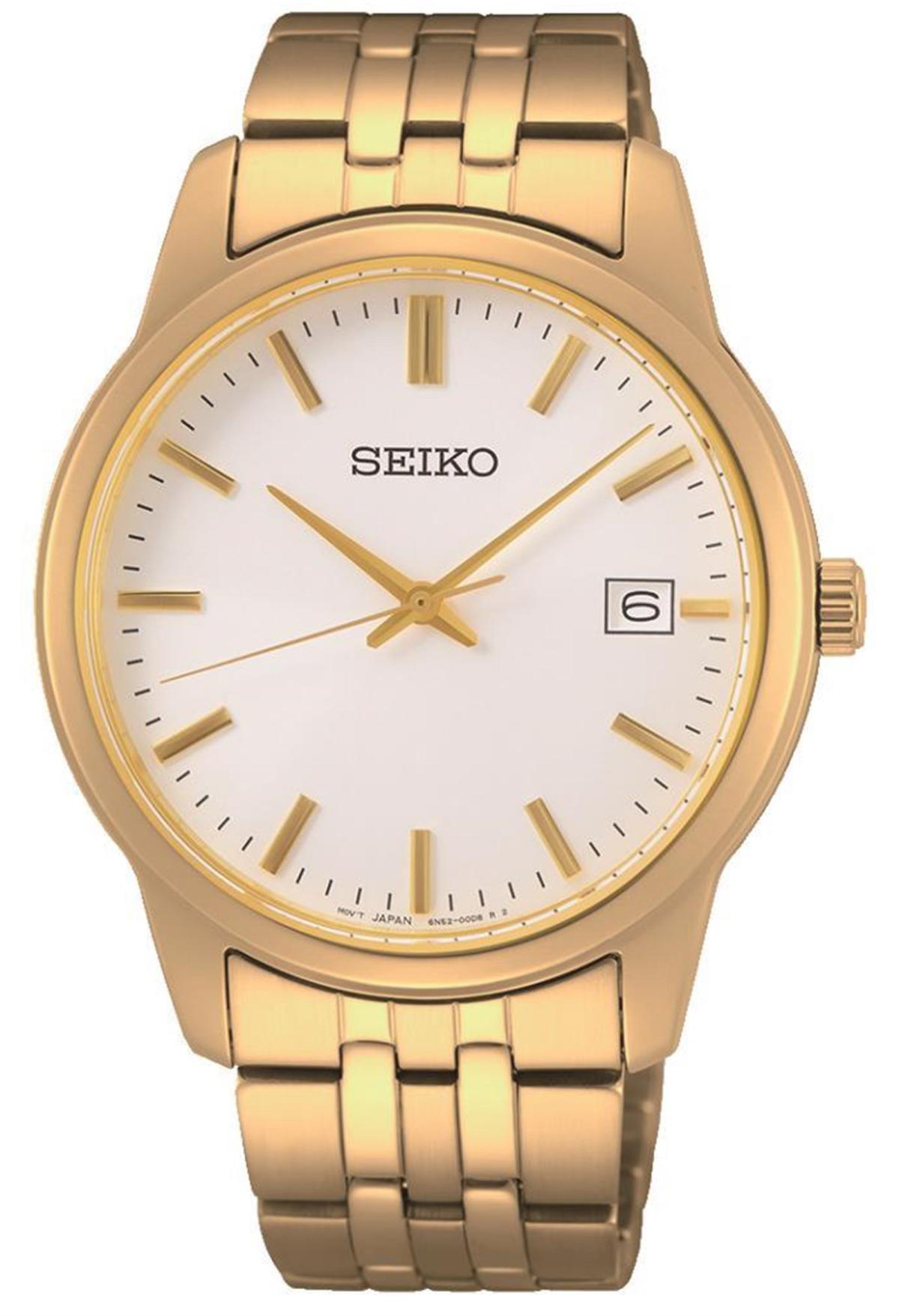 Seiko SUR404P Takvimli 40 mm Altın Çelik Kordon Analog Erkek Kol Saati