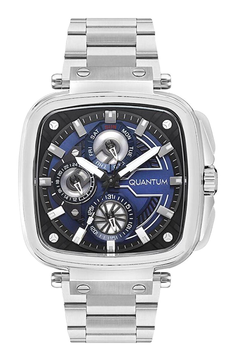 Quantum PWG1092.390 Takvimli 44 mm Çelik Kordon Analog Kol Saati