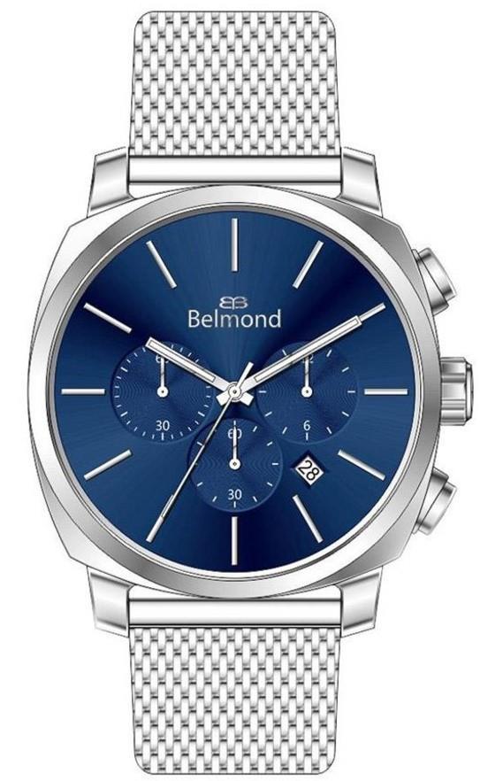 Belmond KNG1010390 Takvimli 42 mm Çelik Kordon Analog Erkek Kol Saati