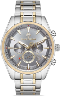 Sergio Tacchini ST.1.10161.3 Takvimli 44 mm Altın-Çelik Kordon Analog Kol Saati