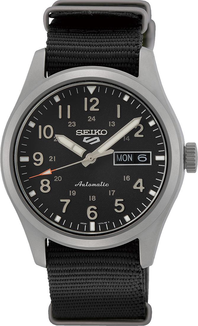 Seiko SRPG37K Takvimli 40 mm Siyah Kanvas Kordon Analog Erkek Kol Saati