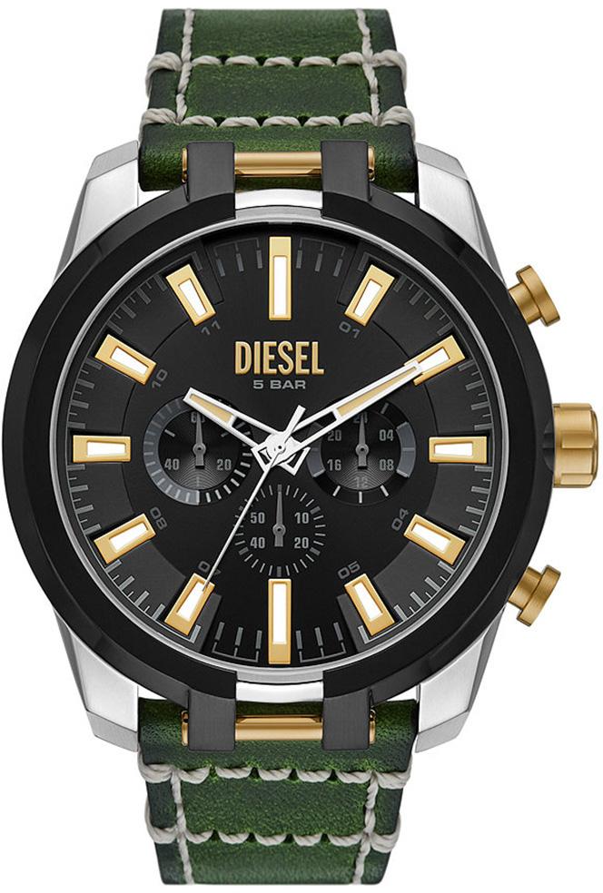Diesel DZ4588 Takvimli 55 mm Yeşil Deri Kordon Analog Erkek Kol Saati