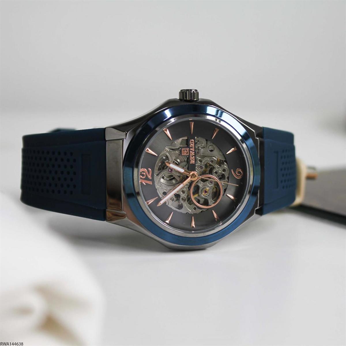 Reward RWA144638 Takvimli 45 mm Lacivert Silikon Kordon Analog Erkek Kol Saati